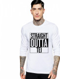 Cumpara ieftin Bluza barbati alba - Straight Outta Tei - L, THEICONIC