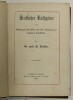 ARSTLICHER RATHGEBER von O . RENHER , TEXT IN GERMANA CU CARACTERE GOTICE , 1885