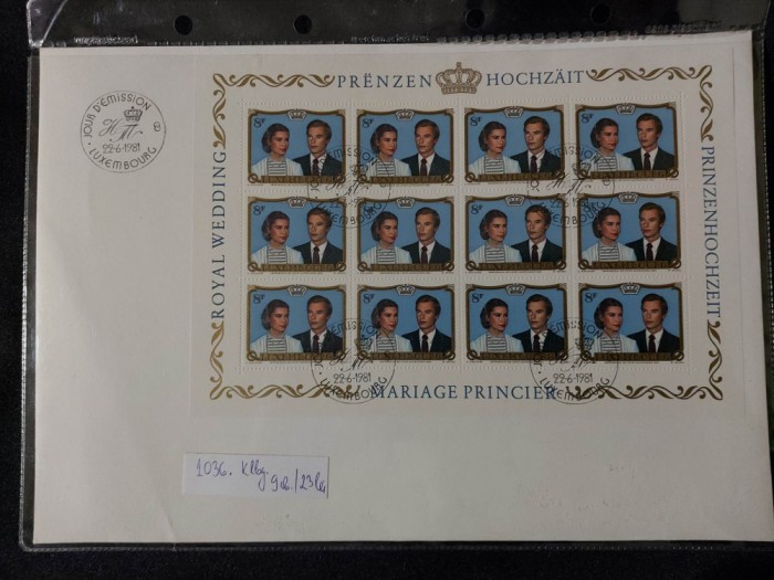 Luxemburg 1981 - FDC