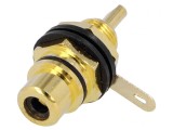 Conector RCA Femelă Auriu pentru Panou