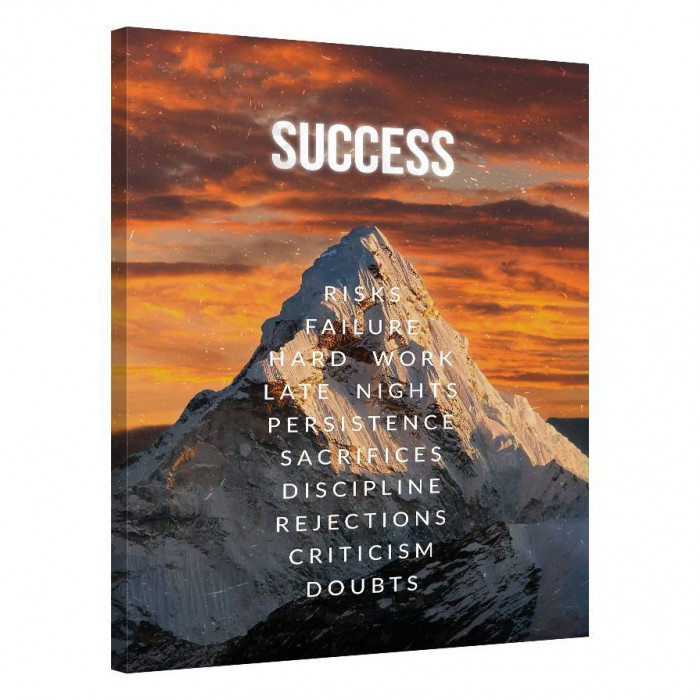 Tablou Canvas, Tablofy, Climb to Success, Printat Digital, 50 &times; 70 cm