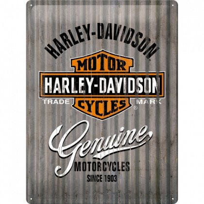 Placa metalica - Harley Davidson Metal Wall - 30x40 cm