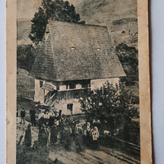 Carte postala necirculata.Casa lui Avram Iancu in Vidra de Sus la 1923.