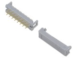 Conector IDC PIN 16 THT pentru PCB, cablu bandă 1,27mm