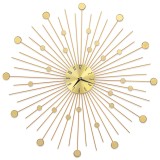 Ceas de perete, auriu, 70 cm, metal