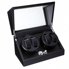 Cutie pentru intors ceasuri automatice iUni Watch Winder 4, Carbon foto