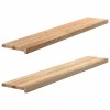 VidaXL Pervaz 2 buc lemn masiv de stejar netratat 140x25x2 cm 4009107