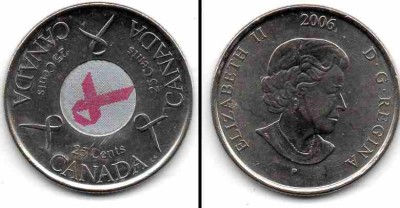 CANADA 2006 25 cents foto