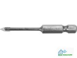 STHOR Burghiu pentru sticla si ceramica 3 mm, lungime 60 mm, prindere 1/4 &amp;quot; hexagonala