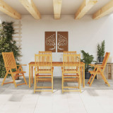 Set mobilier de gradina, 7 piese, lemn masiv de acacia GartenMobel Dekor, vidaXL