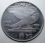 2.314 ITALIA WWII VITTORIO EMANUELE III 50 CENTESIMI 1939 R XVIII NEMAGNETICA, Europa