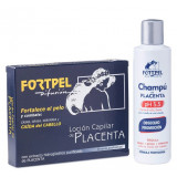 Set Fiole regeneratoare cu placenta 6x15ml si sampon anticadere 200ml Valquer