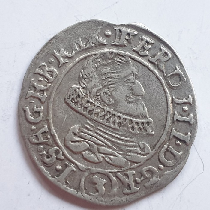 Boemiea 3 kreuzer 1634 Olomouc argint Ferdinand ll