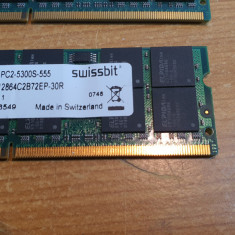 Ram Laptop Swissbit 1GB PC2-5300S SEN12864C2B72EP-30R