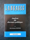 JEAN-JACQUES COURTINE - ANALYSE DU DISCOURS POLITIQUE