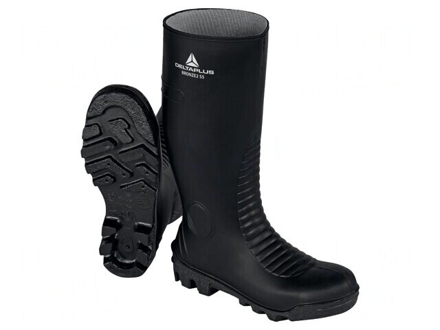 Ghete Negru PVC 47 Bombeu Metalic
