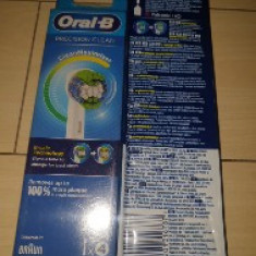 Set 4 rezerve periuta electrica Oral B Braun Precision Clear