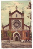2807 - BUCURESTI, Sf. Iosif Cathedral, Romania - old postcard - used - 1910, Circulata, Printata