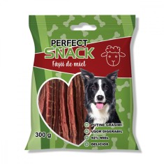 Hrana complementara pentru caini, Perfect Snack, fasii de miel, 300 g