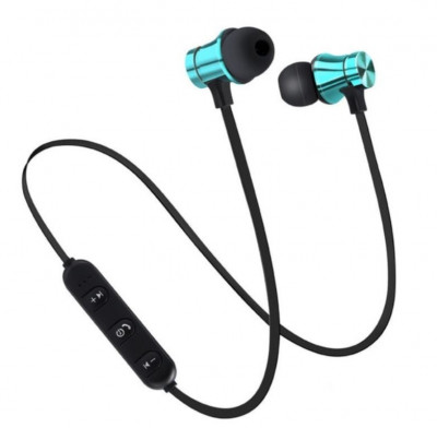 Casti Wireless Bluetooth Sport BT4, Waterproof, Tip In-Ear Headset, Microfon Incorporat, Albastru foto