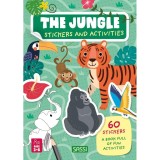 Carte de activitati cu abtibilduri - Jungla, Sassi