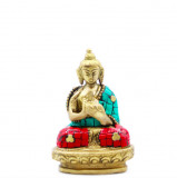 Figurină Buddha din Alamă - Binecuv&acirc;ntare - 7.5cm
