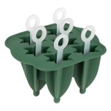 Forme pentru gheață și granita din silicon, Set 6 buc, Verde, CMCLASS