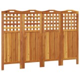 Cumpara ieftin Paravan de camera 4 panouri 162x2x115 cm lemn masiv de acacia
