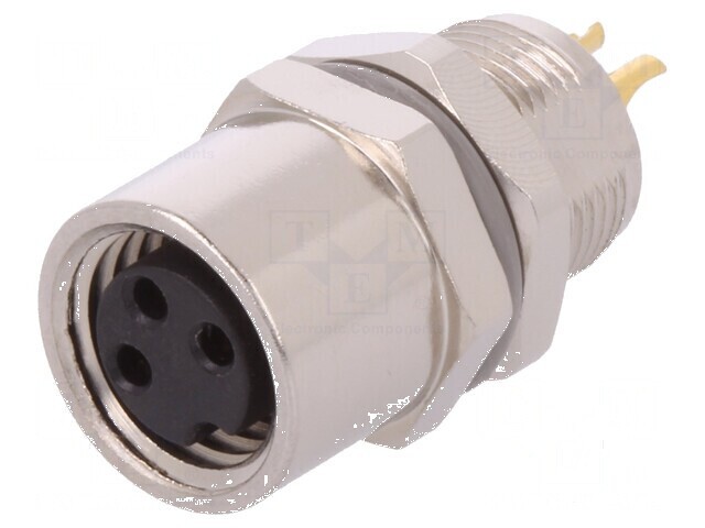 Conector M8 mamă PIN 3 soclu IP67 60V neecarat 2,5-3,5mm