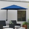vidaXL Parasol Gradina Albastru Azur 248x248x148cm Poliester Otel Protectie UV Impermeabil Umbrela Terasa Balcon