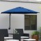 vidaXL Parasol de Grădină Albastru și Negru 248 x 248 x 148 cm