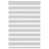 Jaluzea tip zebra gri deschis lățime țesătură 105,9cm poliester
