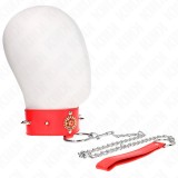 Kink Collar &amp; Gag-Colier Red Diamond cu Curea 65 cm Reglabil