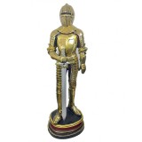 Statuet? Cavaler Medieval &icirc;n Armur? &ndash; Model Decorativ Elegant