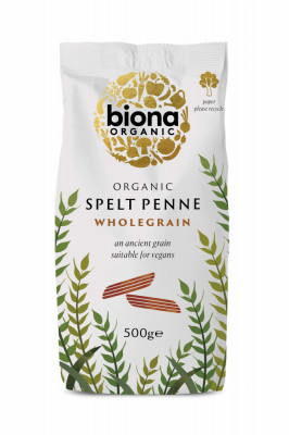 Penne din grau spelta integral bio 500g Biona foto