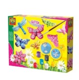 Cumpara ieftin Set mulaj si pictura SES Creative - Fluturi cu sclipici