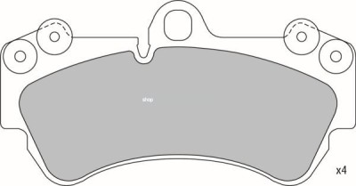 Set placute frana,frana disc PORSCHE CAYENNE (9PA, 955) (2002 - 2010) KRIEGER 0950006382 foto