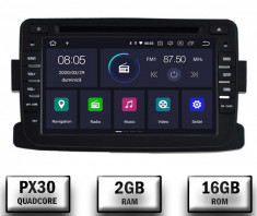 NAVIGATIE Dacia Renault, ANDROID 10, Quadcore PX30 2GB RAM + 16GB ROM cu DVD, 7 Inch - AD-BGWDACIA7P3 foto