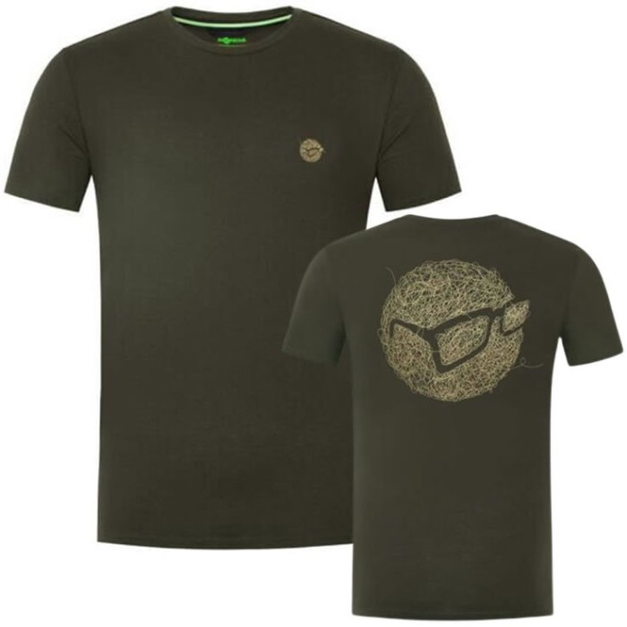 Tricou Korda Birdnest Tee, Dark Olive, Marime XL