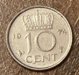 C50 - Moneda foarte veche - Olanda - 10 centi - 1974