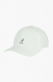 Kangol șapcă de baseball din bumbac Washed Baseball culoarea alb, cu imprimeu K5165HT-WHITE