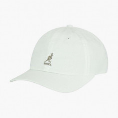 Kangol șapcă de baseball din bumbac Washed Baseball culoarea alb, cu imprimeu K5165HT-WHITE