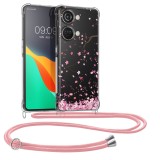 Husa Kwmobile pentru OnePlus Nord 3 5G, Transparent/Roz, Silicon, KWM000022QW001C, Textil, Carcasa