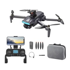 Dronescu AngelSword &ndash; Drona cu camera duala pe gimbal 3 axe, GPS, AI Follow Me, ecran telecomanda, senzori 360, 28min zbor