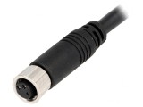 Conector M8 1m Mamă 3 PIN Drept cu Mufă și Cabluri