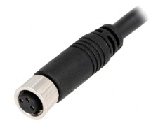 Conector M8 1m Mamă 3 PIN Drept cu Mufă și Cabluri