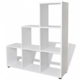 Biblioteca in trepte / Raft de expunere 107 cm Alb