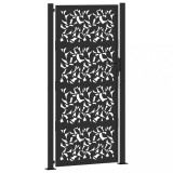 Cumpara ieftin Poarta de gradina neagra 105x205 cm, model frunze de otel
