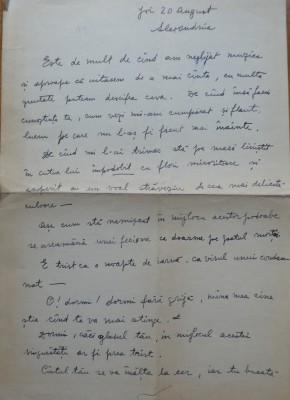 Scrisoare S. Luchian catre Cecilia Vasilescu, transcrisa olograf de Laura Cocea foto