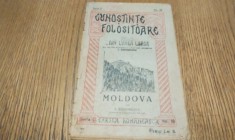 MOLDOVA - I. Simionescu - Editura Cartea Romaneasca, Cunostinte Folositoare, Serie C, No. 18, 1924, 32 p.